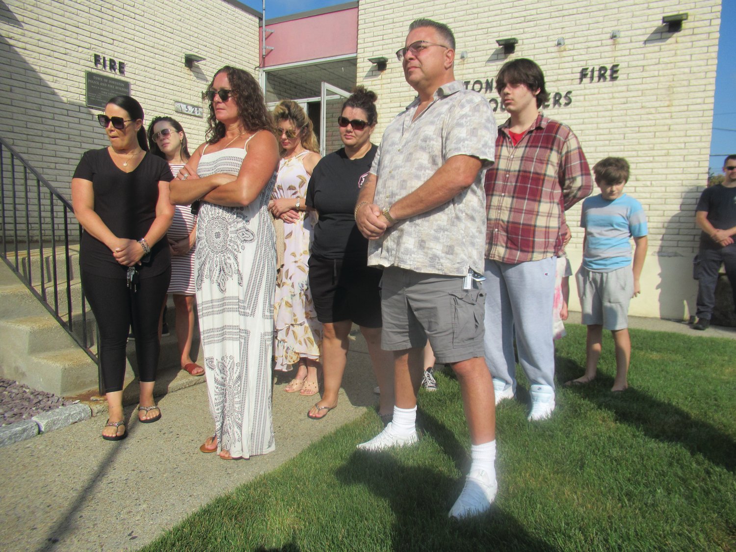 FAMILY, FRIENDS: A host of family, friends and Johnston Firefighters turned out Saturday for the third Annual Memorial Service in honor of the late Richard Gemma was died from injuries he suffered when his motorcycle crashed only 100 yards from his home in Cranston back in 2019.